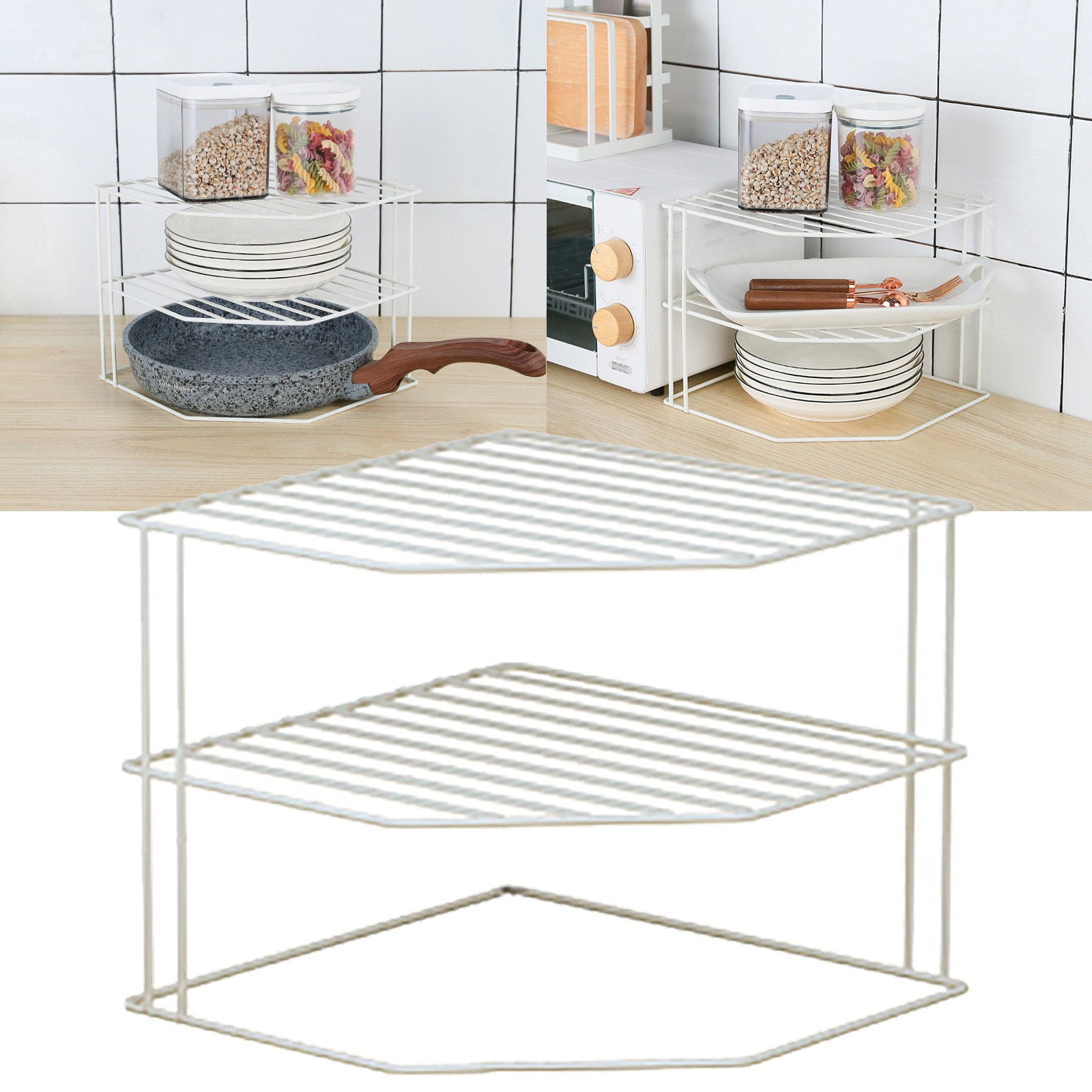 Pot Rack Kitchen Seasoning Rack Art Multi Layer Desktop Storage Rack ...