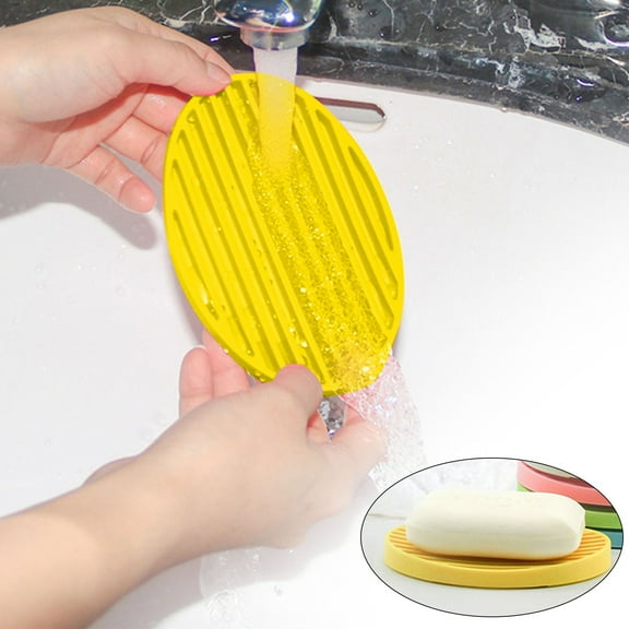 Clearance Rack under $5 Soap Holder Draining Soap Dishes Silicone Soap Holder Soap For Shower/Kitchen/Bathroom Holder For Tub/Soap Bar Soap Holder Soap Box