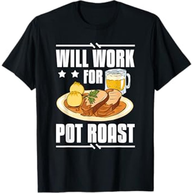 Pot Roast Recipe Slow Cooker Beef Meat Seasoning TShirt