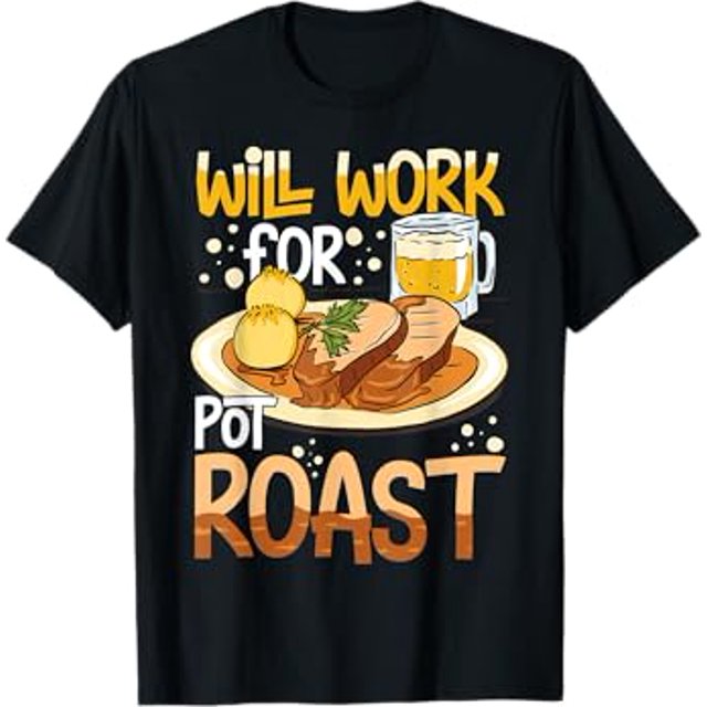 Pot Roast Recipe Slow Cooker Beef Meat Seasoning TShirt