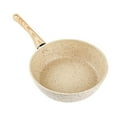 Pot Wok Kitchen Supply No Lid Frying Pan Broiling Pan for Oven Flat