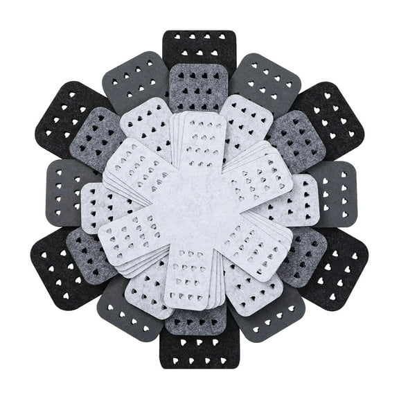 Pot and Pan Protectors 12 Pcs, Pan Protectors for Stacking, Pots and Pans Dividers, 3 Different Sizes, Avoid Scratching Cookware Protectors