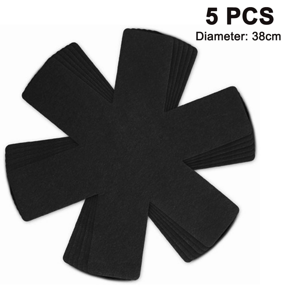 Pot and Pan Protectors (5 Pcs) Pan Protectors - Stacking Pan Protector ...