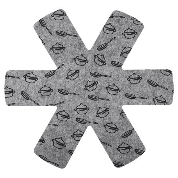 Pot and Pan Protectors, 6 Pack 380mm Pot Separator for Stacking, Gray