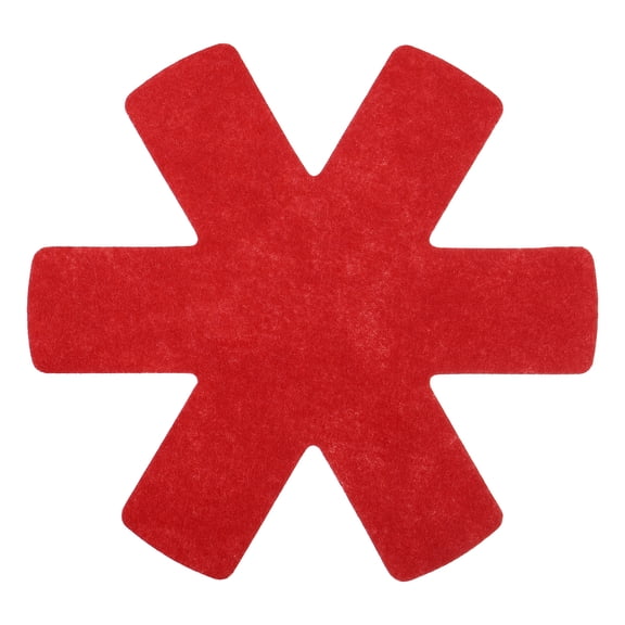 Pot and Pan Protectors for Stacking, 3 Pack 350mm Felt Pan Protectors, Red