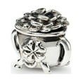 thumbnail image 1 of Pot of Gold Charm .925 Sterling Silver Antique Finish Reflection Beads, 1 of 5