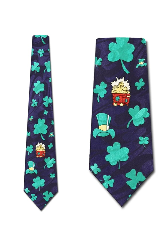 Pot of gold (Navy) Necktie Mens Tie