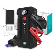 Pursuit 5000A Car Jump Starter for Travel, Compact 12V Lithium Battery Booster Jump pack with 3 Modes Flashlight for 8.0L Gas and 2.0L Diesel Engines, Ultrasafe Jump Box Power Bank