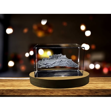 Potala Palace 3D Engraved Crystal Keepsake Souvenir