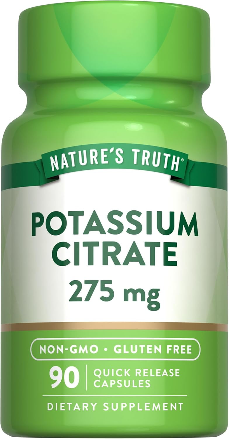 Potassium Citrate 275mg | 90 Capsules | For Men and Women | by Nature's Truth