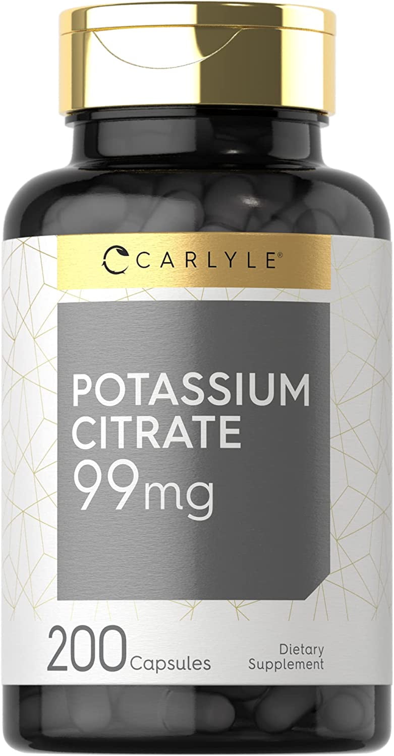 Potassium Citrate 99mg 200 Capsules by Carlyle