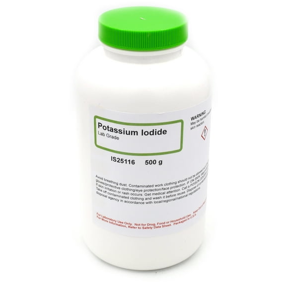 Potassium Iodide, 500g - Laboratory Grade - Excellent for a Source of Iodine in Chemical Reactions - The Curated Chemical Collection by Innovating Science