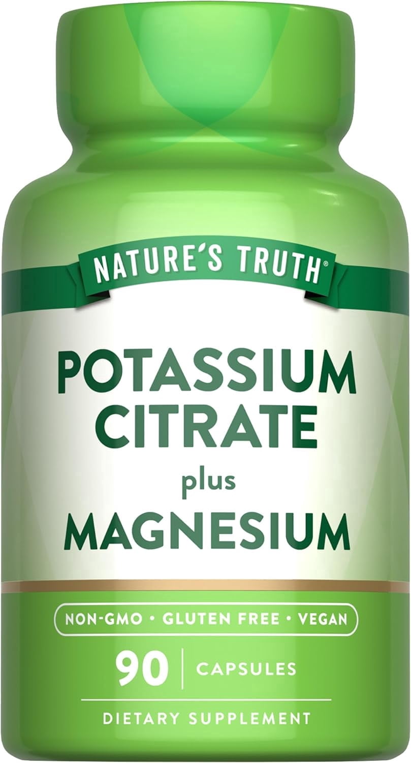 Potassium Magnesium Citrate Capsules | 90 Count | Vegan, Non-GMO & Gluten Free | by Nature's Truth