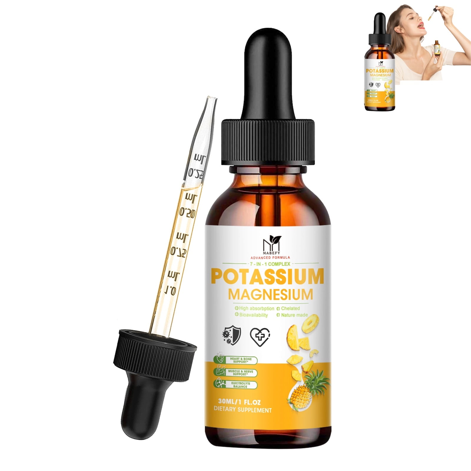 Potassium Magnesium Supplement with Potassium Aspartate100mg, Magnesium