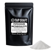 TAPCRAFT Potassium Metabisulfite Powder Sanitizer, Additive for Homebrew Beer or Wine - 4 oz pack