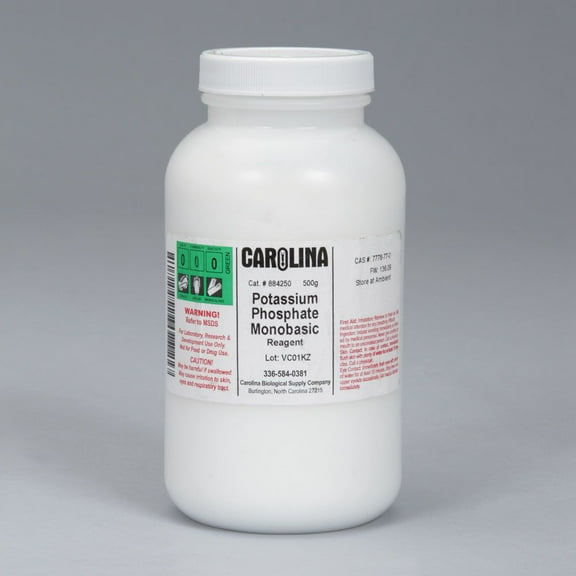 Potassium Phosphate, Monobasic, Crystal, Reagent Grade, 500 G