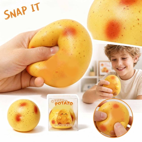 Toy Store Potato Potato Block Squishy Toy, Block Filled Slow Rising Stress Relief Fidget ...