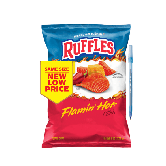 Potato Chips, Flamin' Hot Flavored 8 oz