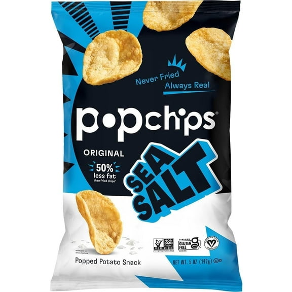 Potato Chips, Sea Salt Flavor, 0.8 (Pack of 5)
