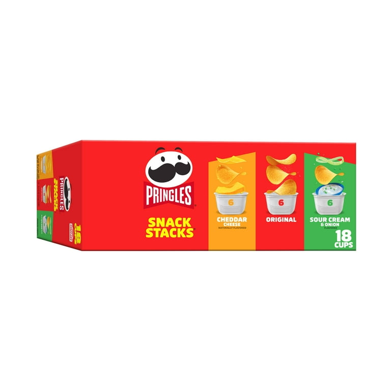 Potato Chips, Variety Pack, 0.74 oz Canister, 18/Box Potato Chips, Variety Pack, 0.74 oz Canister, 18/Box