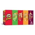 thumbnail image 1 of Pringles Potato Crisps Chips Variety Pack, Lunch Snacks, Office and Kids Snacks, Grab N' Go, 20.6oz Box (15 Cans), 1 of 3