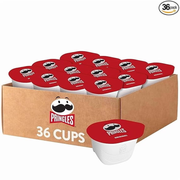 Potato Crisps Chips, Lunch Snacks, On-the-Go Snacks, Original (36 Cups)