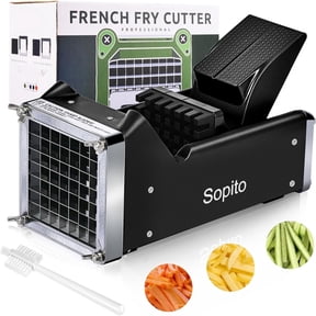 Potato Cutter, Sopito French Fry Cutter with 1/2 inch Stainless Steel Blade Great for Potatoes Carrots Cucumbers