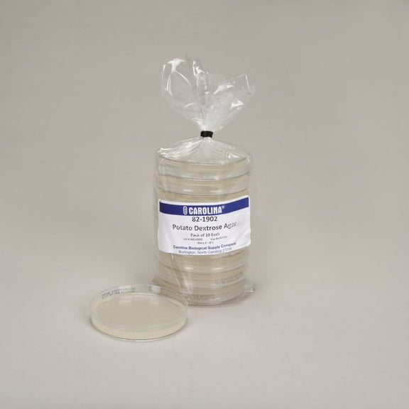 Potato Dextrose Agar, Prepared Media Plates, 100 X 15 Mm, Pack Of 10