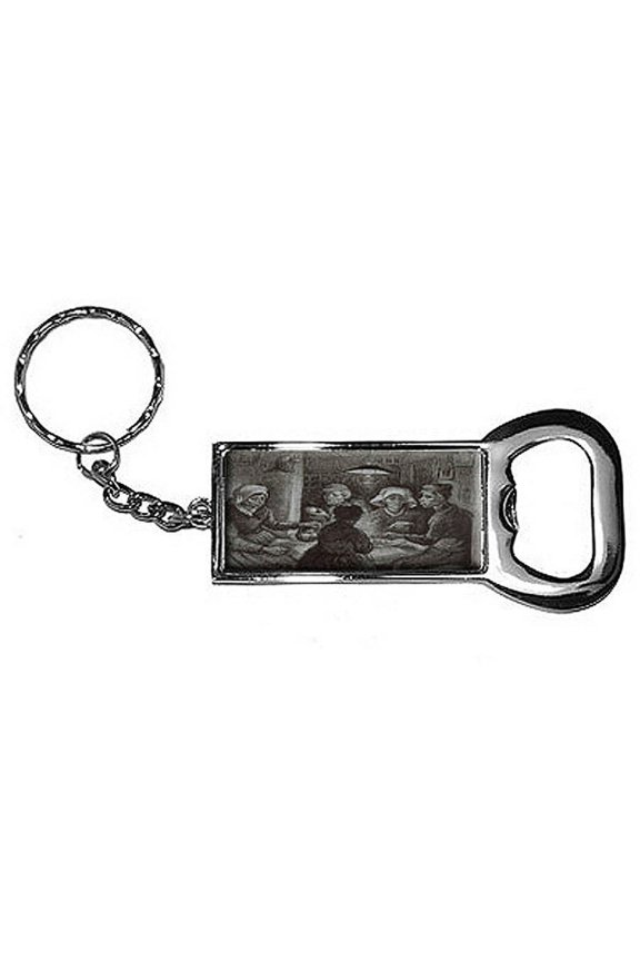 Potato Eaters By Vincent Van Gogh Keychain Key Chain Ring Bottle Bottlecap Opener