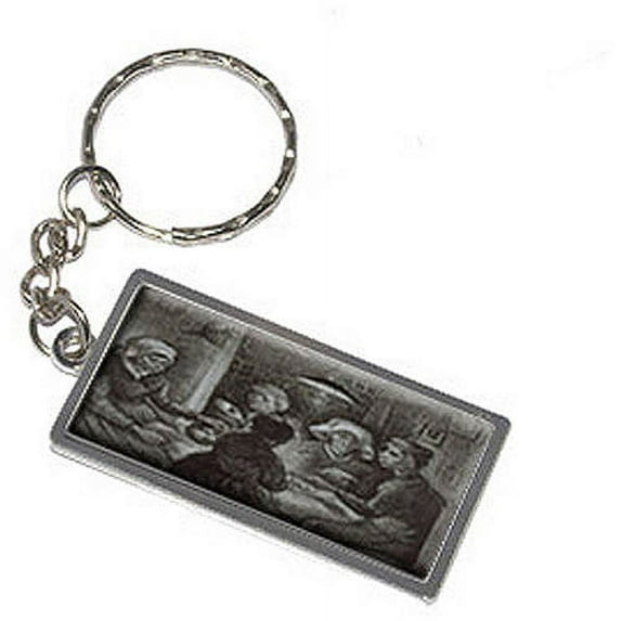 Potato Eaters By Vincent Van Gogh Keychain Key Chain Ring