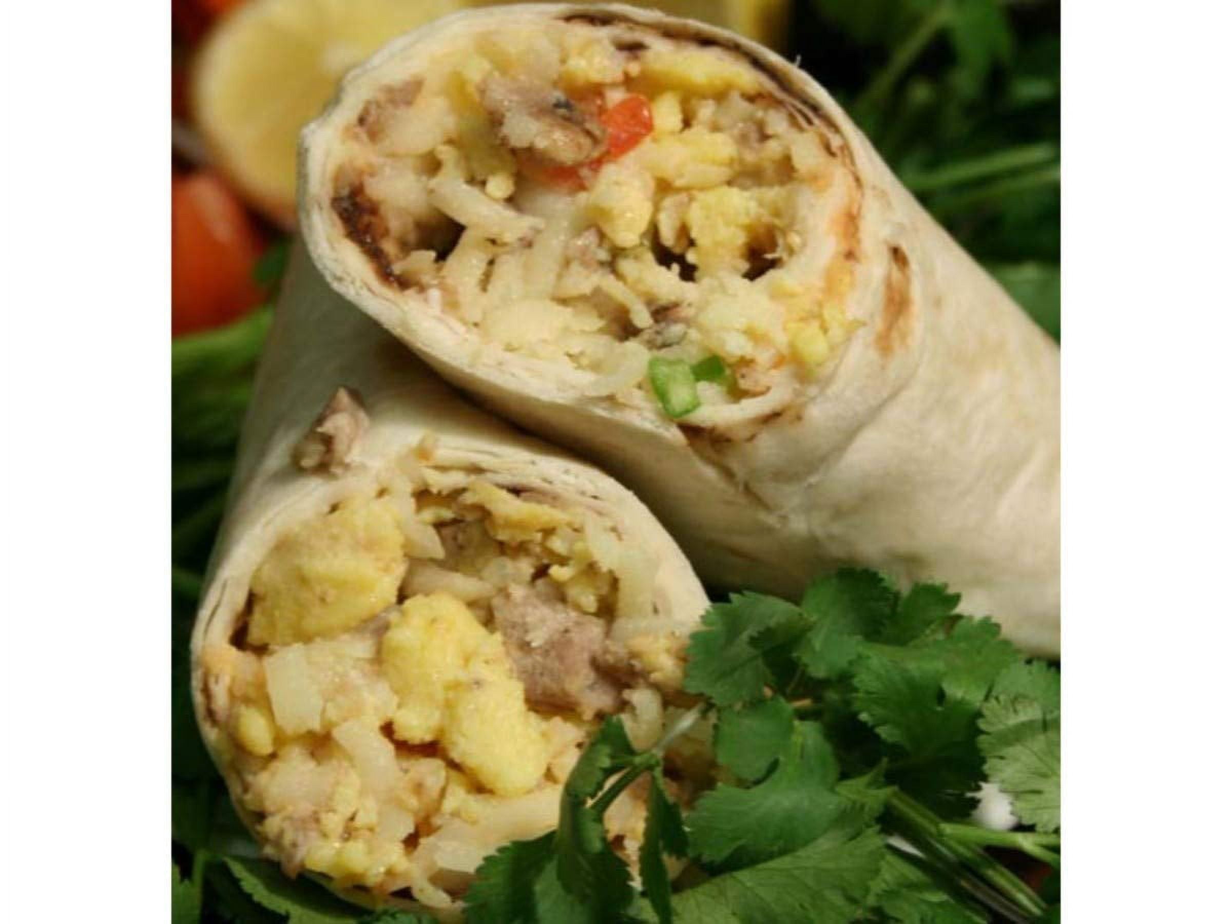 Potato Egg Sausage Green Chile Burrito 12 per case.