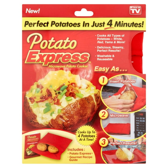 Potato Express Microwave Potato And Vegetable Cooker Reusable Machine Washable As Seen On Tv (1)