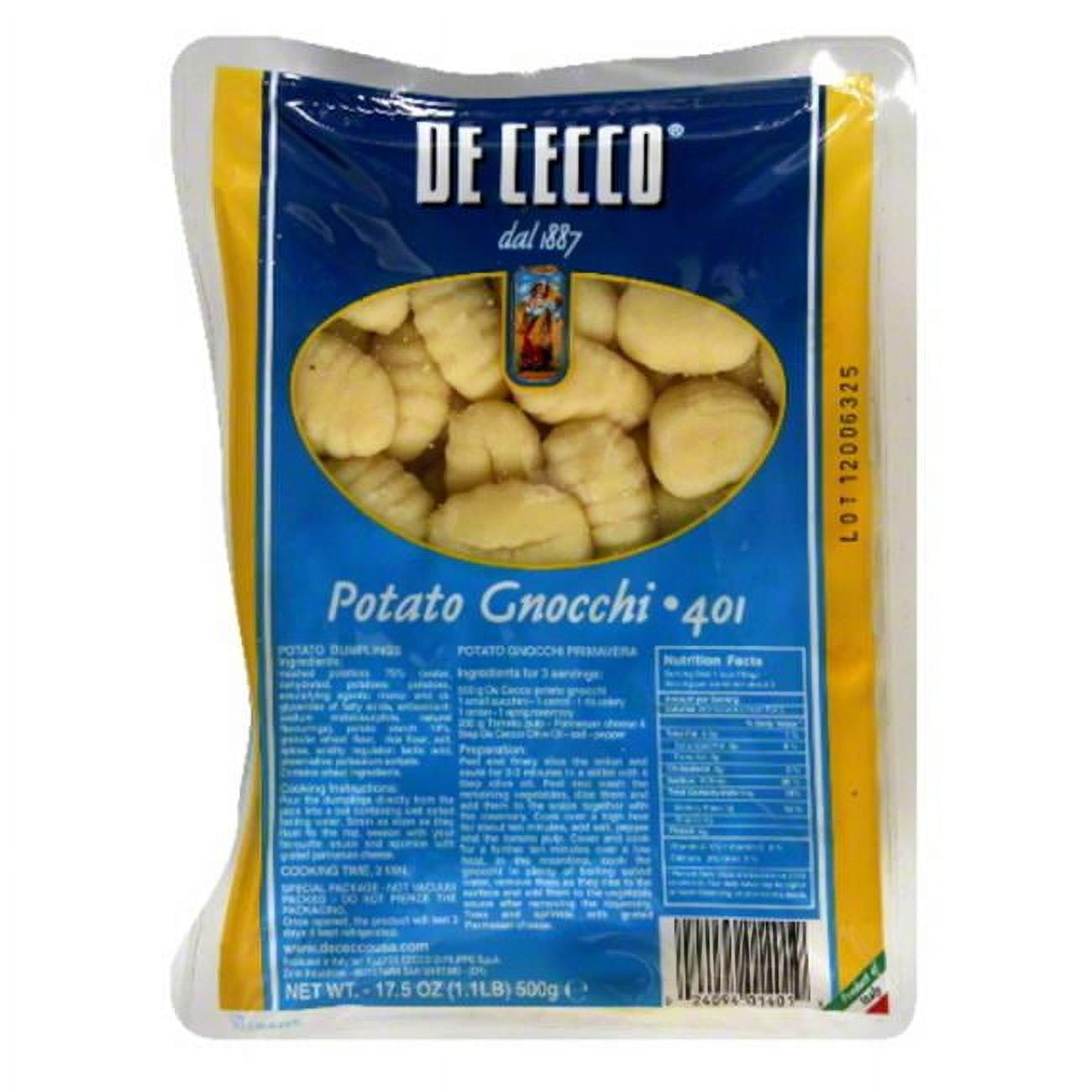 Potato Gnocchi 17.5 oz Pack of 12