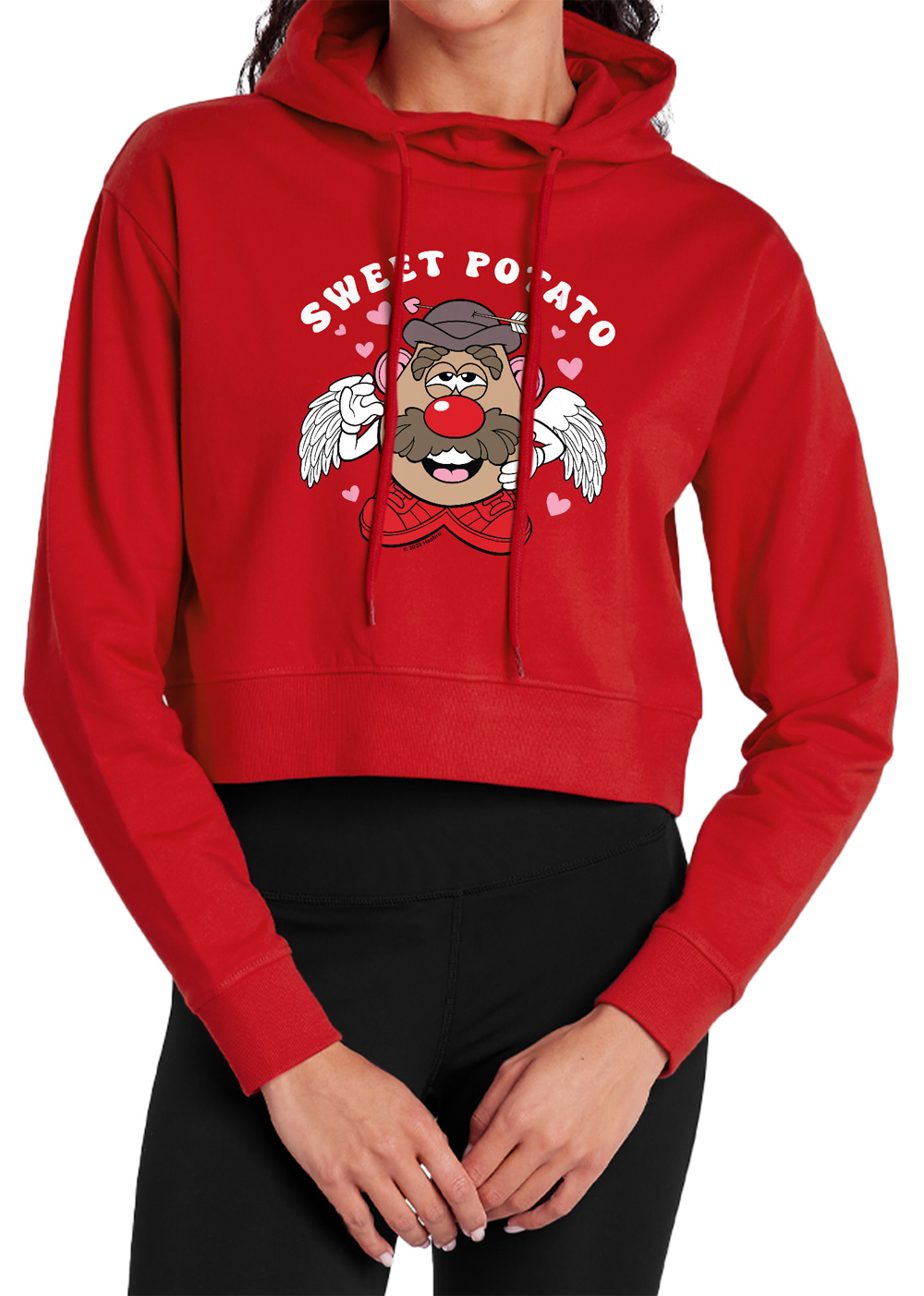 Sudadera con capucha para mujer de Papa Dulce del Día de San Valentín, Rojo, Grande
