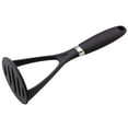 thumbnail image 1 of Potato Masher,Food-grade Silicone Potato Masher for Non-Stick Cookware,Non-Scratch Food Masher Kitchen Tool and Gadgets,Kitchen Utensils for Potato,Bean,Vegetable,Fruit,3.14''X9.8''(Black), 1 of 9