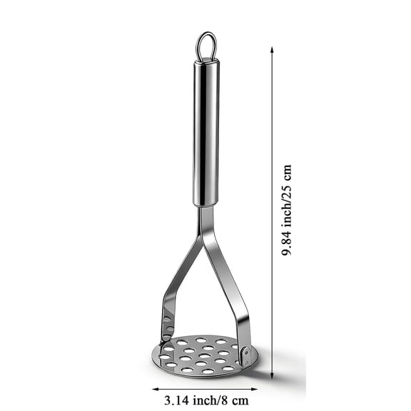 Potato Masher, Heavy Duty Potato Smasher with Durable Sturdy Grips, Potato Masher Stainless Steel for Efficiently Making Mashed Potatoes,Egg Salad, Banana Bread, Vegetables and Fruits