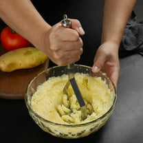 Potato Masher Kadlawus Under $5 ! Stainless Steel Food Crusher Household Baby Food Prep Kitchen Utensil Tool Efficient Mashing Smooth Puree Maker