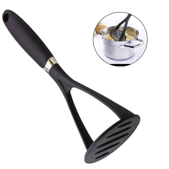 Potato Masher, Silicone Potato Masher, Potato Masher for Nonstick Cookware, Heat Resistant Vegetable Masher, Ergonomic Kitchen Mashing Tool for Potatoes, Fruits and Vegetables, 1 Pack