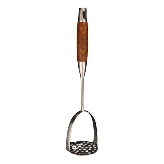 Potato Masher Stainless Steel, Mashed Potatoes Masher Kitchen Tool,Potato Smasher For Potatoe,Avocado,Sweet Potato,Beans,Large Heavy Duty Metal Mashing Utensil,12 Inchï¼Brownï¼