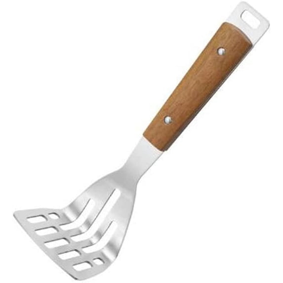 Potato Masher Stainless Steel Hand Food Masher Heavy Duty Manual Masher Kitchen Tool with Wood Handle for Avocado, Bean, Vegetable
