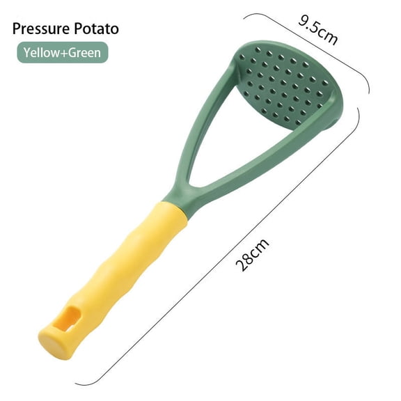 Potato Masher for Baby Food and Vegetables – Handheld Plastic Press for Potatoes, Beans, Pumpkin and More – Easy Kitchen Tool for Homemade Purees