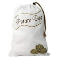 thumbnail image 1 of Potato Onion Storage Bag, Drawstring Closure Garlic Storage Bags, Side Zipper Design, Canvas Potato Onion Storage Sack With Blackout Liner for Pantry Shopping Storage,A, 1 of 9