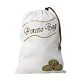thumbnail image 1 of Potato and Onion Storage Bags – Reusable Cotton Bags with Black Lining and Side Zipper, Washable, Breathable Design for Storing Potatoes, Onions, Garlic & Vegetables,Brown - 36x26x2cm, 1 of 2