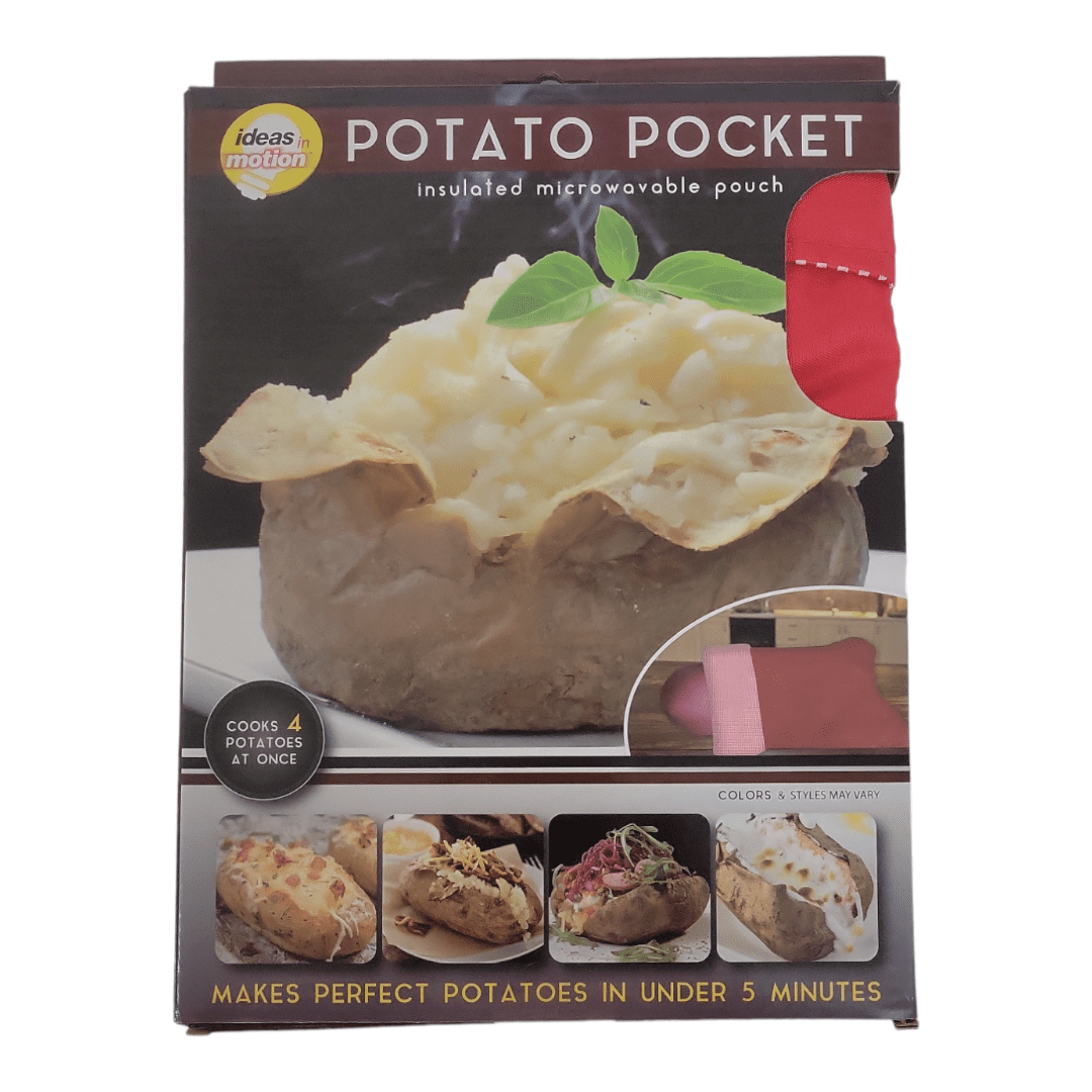  Potato Baking Rods and Microwave Potato Cooker Bag Set,Baked  Perfect Potatoes Quickly with Reusable 4pongs Spud Spikes n Potato Baked  Bag: Home & Kitchen