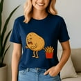 thumbnail image 1 of Potato Pooping French Fries Designs Potato Food Eaters, Funny Meme Shirt, 1 of 5