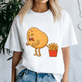 thumbnail image 1 of Potato Pooping French Fries Designs Potato Food Eaters, Funny Meme Shirt, 1 of 5