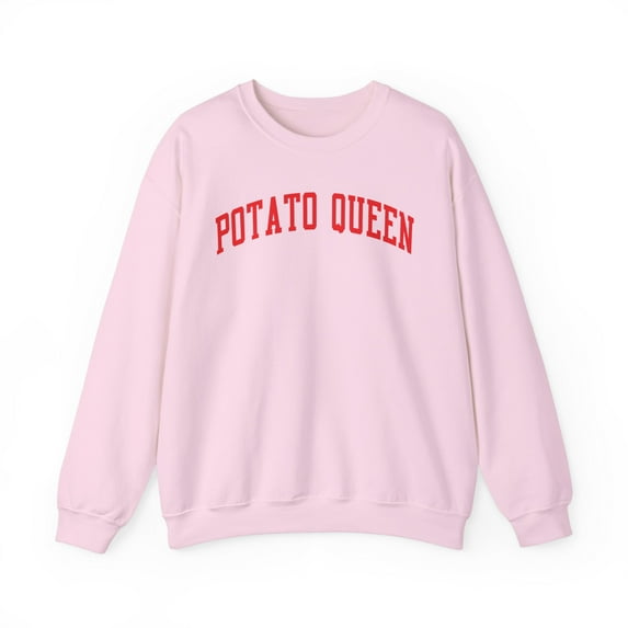 Potato Queen Sweatshirt Gifts Crew Neck Shirt Long Sleeve Unisex