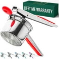 thumbnail image 1 of Bellemain Large Potato Ricer Fixed Screen Stainless Steel Potato Masher for Mashed Potatoes, 15 oz Capacity Red, 1 of 6