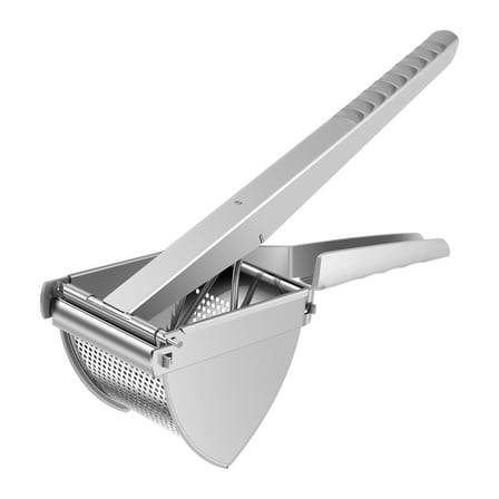 Potato Ricer Heavy Duty Stainless Steel Potato Masher Manual Fruit Press Tool Baby Food Masher Kitchen Tool with Ergonomic Handle Potato Ricer and Masher Dishwasher Safe for Potato