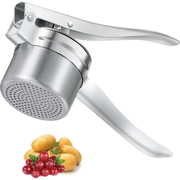 Potato Ricer Stainless Steel Potato Masher, Fruit and Vegetables Press, Manual Masher Ricer Kitchen Tool, Noodle Spaetzle Maker